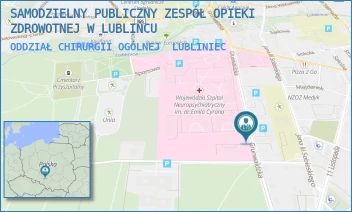 ODDZIAŁ CHIRURGII OGÓLNEJ - SAMODZIELNY PUBLICZNY ZESPÓŁ OPIEKI ZDROWOTNEJ W LUBLIŃCU - UL. GRUNWALDZKA 9,  LUBLINIEC