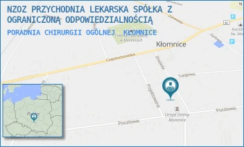 PORADNIA CHIRURGII OGÓLNEJ - NZOZ PRZYCHODNIA LEKARSKA SPÓŁKA Z OGRANICZONĄ ODPOWIEDZIALNOŚCIĄ - UL. STRAŻACKA 18,  KŁOMNICE