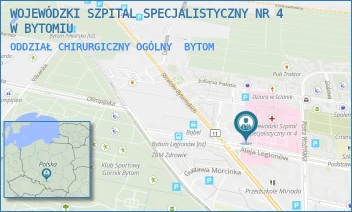 ODDZIAŁ CHIRURGICZNY OGÓLNY - WOJEWÓDZKI SZPITAL SPECJALISTYCZNY NR 4 W BYTOMIU - UL. ALEJA LEGIONÓW 10,  BYTOM
