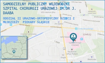 ODDZIAŁ II URAZOWO-ORTOPEDYCZNY DZIECI I MŁODZIEŻY - SAMODZIELNY PUBLICZNY WOJEWÓDZKI SZPITAL CHIRURGII URAZOWEJ IM.DR J. DAABA - UL. BYTOMSKA 62,  PIEKARY ŚLĄSKIE
