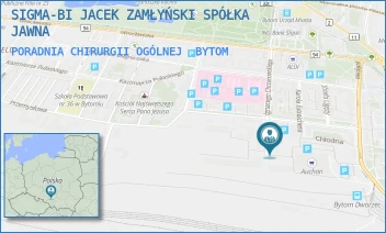 PORADNIA CHIRURGII OGÓLNEJ - SIGMA-BI JACEK ZAMŁYŃSKI SPÓŁKA JAWNA - UL. IGNACEGO CHRZANOWSKIEGO 23,  BYTOM