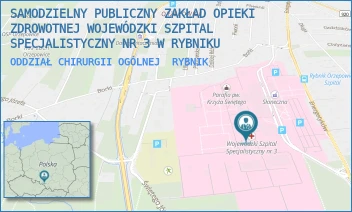 ODDZIAŁ CHIRURGII OGÓLNEJ - SAMODZIELNY PUBLICZNY ZAKŁAD OPIEKI ZDROWOTNEJ WOJEWÓDZKI SZPITAL SPECJALISTYCZNY NR 3 W RYBNIKU - UL. ENERGETYKÓW 46,  RYBNIK
