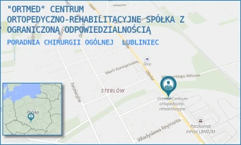 PORADNIA CHIRURGII OGÓLNEJ - "ORTMED" CENTRUM ORTOPEDYCZNO-REHABILITACYJNE SPÓŁKA Z OGRANICZONĄ ODPOWIEDZIALNOŚCIĄ - UL. OLESKA 62,  LUBLINIEC