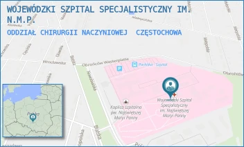 ODDZIAŁ CHIRURGII NACZYNIOWEJ - WOJEWÓDZKI SZPITAL SPECJALISTYCZNY IM. N.M.P. - UL. BIALSKA 104/118,  CZĘSTOCHOWA