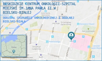 ODDZIAŁ CHIRURGII ONKOLOGICZNEJ I OGÓLNEJ - BESKIDZKIE CENTRUM ONKOLOGII-SZPITAL MIEJSKI IM.JANA PAWŁA II W BIELSKU-BIAŁEJ - UL. WYZWOLENIA 18,  BIELSKO-BIAŁA