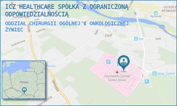 ODDZIAŁ CHIRURGII OGÓLNEJ I ONKOLOGICZNEJ - ICZ HEALTHCARE SPÓŁKA Z OGRANICZONĄ ODPOWIEDZIALNOŚCIĄ - POLA LISICKICH 80,  ŻYWIEC