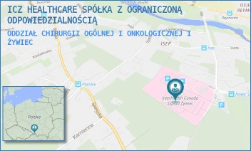 ODDZIAŁ CHIRURGII OGÓLNEJ I ONKOLOGICZNEJ I - ICZ HEALTHCARE SPÓŁKA Z OGRANICZONĄ ODPOWIEDZIALNOŚCIĄ - UL. POLA LISICKICH 80,  ŻYWIEC