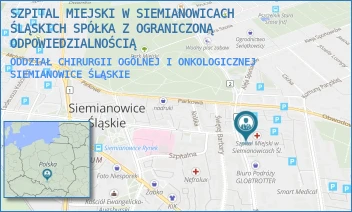ODDZIAŁ CHIRURGII OGÓLNEJ I ONKOLOGICZNEJ - SZPITAL MIEJSKI W SIEMIANOWICACH ŚLĄSKICH SPÓŁKA Z OGRANICZONĄ ODPOWIEDZIALNOŚCIĄ - UL. 1 MAJA 9,  SIEMIANOWICE ŚLĄSKIE
