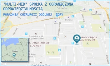 PORADNIA CHIRURGII OGÓLNEJ - "MULTI-MED" SPÓŁKA Z OGRANICZONĄ ODPOWIEDZIALNOŚCIĄ - UL. OSIEDLE KSIĘCIA WŁADYSŁAWA 27,  ŻORY