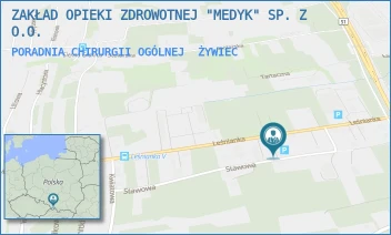 PORADNIA CHIRURGII OGÓLNEJ - ZAKŁAD OPIEKI ZDROWOTNEJ "MEDYK" SP. Z O.O. - UL. LEŚNIANKA 127,  ŻYWIEC