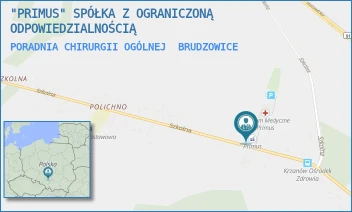 PORADNIA CHIRURGII OGÓLNEJ - "PRIMUS" SPÓŁKA Z OGRANICZONĄ ODPOWIEDZIALNOŚCIĄ - UL. SZKOLNA 12,  BRUDZOWICE
