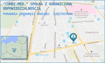 PORADNIA CHIRURGII OGÓLNEJ - "COMBI-MED." SPÓŁKA Z OGRANICZONĄ ODPOWIEDZIALNOŚCIĄ - UL. DEKABRYSTÓW 17/19,  CZĘSTOCHOWA