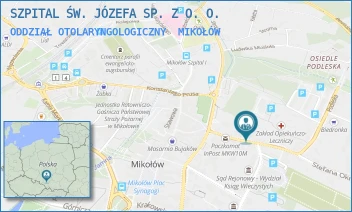 ODDZIAŁ OTOLARYNGOLOGICZNY - SZPITAL ŚW. JÓZEFA SP. Z O. O. - UL. STEFANA OKRZEI 27,  MIKOŁÓW