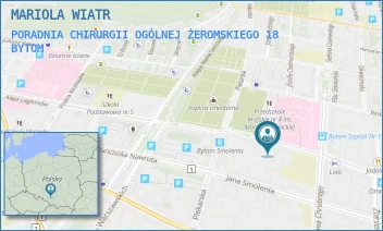 PORADNIA CHIRURGII OGÓLNEJ ŻEROMSKIEGO 18 - MARIOLA WIATR - UL. STEFANA ŻEROMSKIEGO 18,  BYTOM