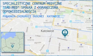 PORADNIA CHIRURGII OGÓLNEJ - SPECJALISTYCZNE CENTRUM MEDYCZNE "SAD-MED" SPÓŁKA Z OGRANICZONĄ ODPOWIEDZIALNOŚCIĄ - UL. TEATRALNA 9,  KATOWICE