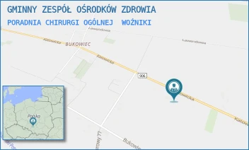 PORADNIA CHIRURGI OGÓLNEJ - GMINNY ZESPÓŁ OŚRODKÓW ZDROWIA - WOŹNIKI 21,  WOŹNIKI