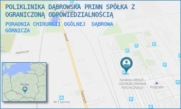 PORADNIA CHIRURGII OGÓLNEJ - POLIKLINIKA DĄBROWSKA PRINN SPÓŁKA Z OGRANICZONĄ ODPOWIEDZIALNOŚCIĄ - UL. AL. J. PIŁSUDSKIEGO 92,  DĄBROWA GÓRNICZA