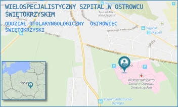 ODDZIAŁ OTOLARYNGOLOGICZNY - WIELOSPECJALISTYCZNY SZPITAL W OSTROWCU ŚWIĘTOKRZYSKIM - SZYMANOWSKIEGO 11,  OSTROWIEC ŚWIĘTOKRZYSKI