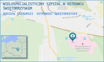 ODDZIAŁ CHIRURGII - WIELOSPECJALISTYCZNY SZPITAL W OSTROWCU ŚWIĘTOKRZYSKIM - SZYMANOWSKIEGO 11,  OSTROWIEC ŚWIĘTOKRZYSKI