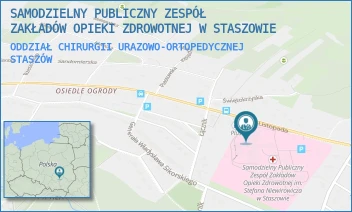 ODDZIAŁ CHIRURGII URAZOWO-ORTOPEDYCZNEJ - SAMODZIELNY PUBLICZNY ZESPÓŁ ZAKŁADÓW OPIEKI ZDROWOTNEJ W STASZOWIE - 11 LISTOPADA 78,  STASZÓW