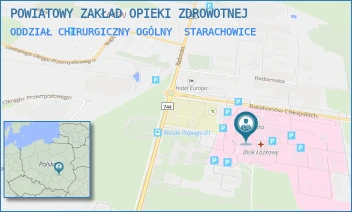 ODDZIAŁ CHIRURGICZNY OGÓLNY - POWIATOWY ZAKŁAD OPIEKI ZDROWOTNEJ - BATALIONÓW CHŁOPSKICH 6,  STARACHOWICE