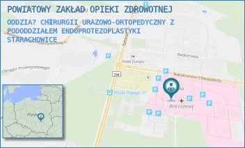ODDZIA? CHIRURGII URAZOWO-ORTOPEDYCZNY Z PODODDZIAŁEM ENDOPROTEZOPLASTYKI - POWIATOWY ZAKŁAD OPIEKI ZDROWOTNEJ - BATALIONÓW CHŁOPSKICH 6,  STARACHOWICE