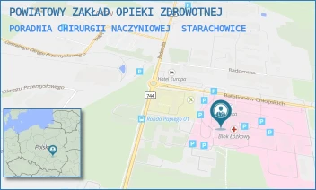 PORADNIA CHIRURGII NACZYNIOWEJ - POWIATOWY ZAKŁAD OPIEKI ZDROWOTNEJ - BATALIONÓW CHŁOPSKICH 6,  STARACHOWICE