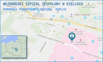 PORADNIA TRANSPLANTOLOGICZNA - WOJEWÓDZKI SZPITAL ZESPOLONY W KIELCACH - GRUNWALDZKA 45,  KIELCE