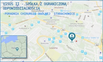 -PORADNIA CHIRURGII OGÓLNEJ - VISUS II - SPÓŁKA Z OGRANICZONĄ ODPOWIEDZIALNOŚCIĄ - MEDYCZNA 3,  STARACHOWICE