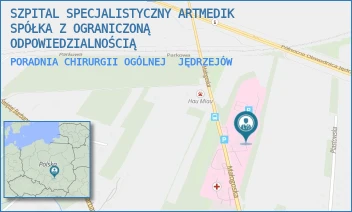 PORADNIA CHIRURGII OGÓLNEJ - SZPITAL SPECJALISTYCZNY ARTMEDIK SPÓŁKA Z OGRANICZONĄ ODPOWIEDZIALNOŚCIĄ - MAŁOGOSKA 25,  JĘDRZEJÓW