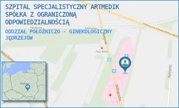 ODDZIAŁ POŁOŻNICZO - GINEKOLOGICZNY - SZPITAL SPECJALISTYCZNY ARTMEDIK SPÓŁKA Z OGRANICZONĄ ODPOWIEDZIALNOŚCIĄ - MAŁOGOSKA 25,  JĘDRZEJÓW