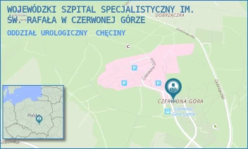 ODDZIAŁ UROLOGICZNY - WOJEWÓDZKI SZPITAL SPECJALISTYCZNY IM. ŚW. RAFAŁA W CZERWONEJ GÓRZE - CZERWONA GÓRA 10,  CHĘCINY