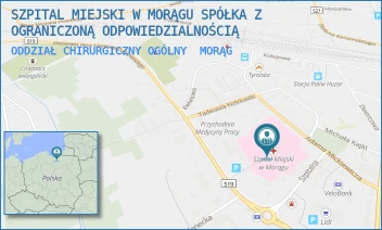 ODDZIAŁ CHIRURGICZNY OGÓLNY - SZPITAL MIEJSKI W MORĄGU SPÓŁKA Z OGRANICZONĄ ODPOWIEDZIALNOŚCIĄ - DĄBROWSKIEGO 16,  MORĄG