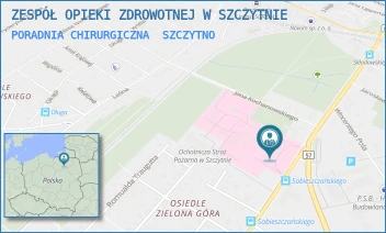 PORADNIA CHIRURGICZNA - ZESPÓŁ OPIEKI ZDROWOTNEJ W SZCZYTNIE - M.C. SKŁODOWSKIEJ 12,  SZCZYTNO