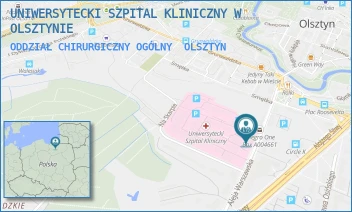 ODDZIAŁ CHIRURGICZNY OGÓLNY - UNIWERSYTECKI SZPITAL KLINICZNY W OLSZTYNIE - ALEJA WARSZAWSKA 30,  OLSZTYN