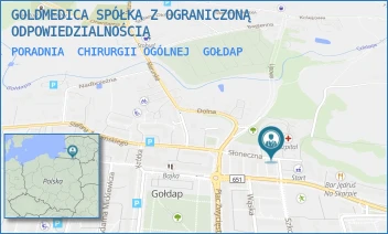 PORADNIA  CHIRURGII OGÓLNEJ - GOLDMEDICA SPÓŁKA Z OGRANICZONĄ ODPOWIEDZIALNOŚCIĄ - SŁONECZNA 7,  GOŁDAP