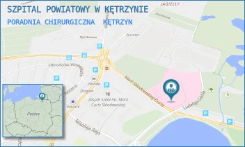 PORADNIA CHIRURGICZNA - SZPITAL POWIATOWY W KĘTRZYNIE - M.C. SKŁODOWSKIEJ 2,  KĘTRZYN