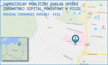 ODDZIAŁ CHIRURGII OGÓLNEJ - SAMODZIELNY PUBLICZNY ZAKŁAD OPIEKI ZDROWOTNEJ SZPITAL POWIATOWY W PISZU - SIENKIEWICZA 2,  PISZ