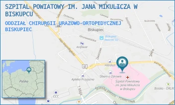 ODDZIAŁ CHIRURGII URAZOWO-ORTOPEDYCZNEJ - SZPITAL POWIATOWY IM. JANA MIKULICZA W BISKUPCU - ARMII  KRAJOWEJ 8,  BISKUPIEC