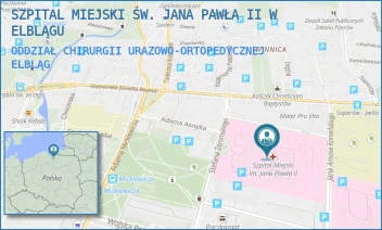 ODDZIAŁ CHIRURGII URAZOWO-ORTOPEDYCZNEJ - SZPITAL MIEJSKI ŚW. JANA PAWŁA II W ELBLĄGU - ŻEROMSKIEGO 22,  ELBLĄG