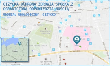 ODDZIAŁ UROLOGICZNY - GIŻYCKA OCHRONA ZDROWIA SPÓŁKA Z OGRANICZONĄ ODPOWIEDZIALNOŚCIĄ - WARSZAWSKA 41,  GIŻYCKO