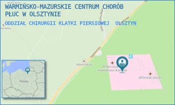 ODDZIAŁ CHIRURGII KLATKI PIERSIOWEJ - WARMIŃSKO-MAZURSKIE CENTRUM CHORÓB PŁUC W OLSZTYNIE - JAGIELLOŃSKA 78,  OLSZTYN