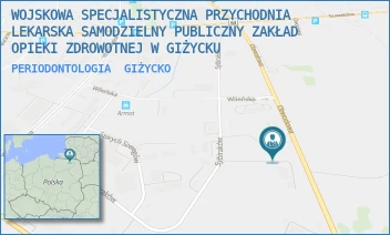 PERIODONTOLOGIA - WOJSKOWA SPECJALISTYCZNA PRZYCHODNIA LEKARSKA SAMODZIELNY PUBLICZNY ZAKŁAD OPIEKI ZDROWOTNEJ W GIŻYCKU - OBWODOWA 3,  GIŻYCKO
