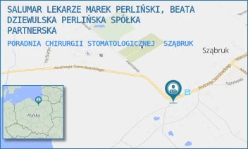 PORADNIA CHIRURGII STOMATOLOGICZNEJ - SALUMAR LEKARZE MAREK PERLIŃSKI, BEATA DZIEWULSKA PERLIŃSKA SPÓŁKA PARTNERSKA - SAMULOWSKIEGO 3,  SZĄBRUK