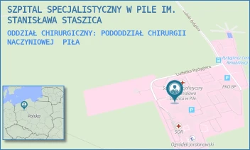 ODDZIAŁ CHIRURGICZNY: PODODDZIAŁ CHIRURGII NACZYNIOWEJ - SZPITAL SPECJALISTYCZNY W PILE IM. STANISŁAWA STASZICA - RYDYGIERA 1,  PIŁA