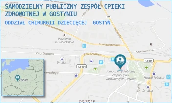 ODDZIAŁ CHIRURGII DZIECIĘCEJ - SAMODZIELNY PUBLICZNY ZESPÓŁ OPIEKI ZDROWOTNEJ W GOSTYNIU - PL.K. MARCINKOWSKIEGO 8/9,  GOSTYŃ
