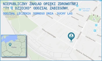 ODDZIAŁ LECZENIA JEDNEGO DNIA - NIEPUBLICZNY ZAKŁAD OPIEKI ZDROWOTNEJ "TY I DZIECKO" ODDZIAŁ ZABIEGOWY - POZIOMKOWA 64,  SUCHY LAS