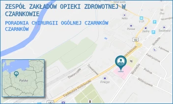 PORADNIA CHIRURGII OGÓLNEJ CZARNKÓW - ZESPÓŁ ZAKŁADÓW OPIEKI ZDROWOTNEJ W CZARNKOWIE - KOŚCIUSZKI 94,  CZARNKÓW