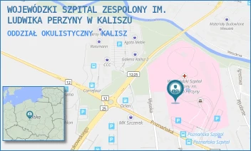 ODDZIAŁ OKULISTYCZNY - WOJEWÓDZKI SZPITAL ZESPOLONY IM. LUDWIKA PERZYNY W KALISZU - POZNAŃSKA 79,  KALISZ