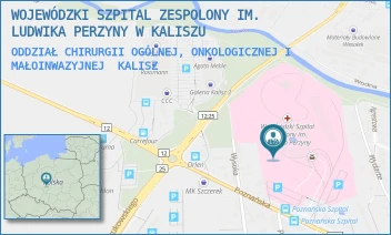 ODDZIAŁ CHIRURGII OGÓLNEJ, ONKOLOGICZNEJ I MAŁOINWAZYJNEJ - WOJEWÓDZKI SZPITAL ZESPOLONY IM. LUDWIKA PERZYNY W KALISZU - POZNAŃSKA 79,  KALISZ